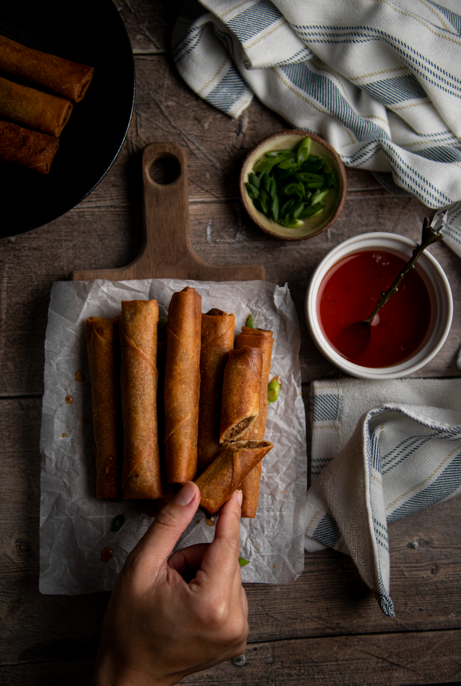 Easy Vegan Filipino Spring Rolls (Lumpiang Shanghai)