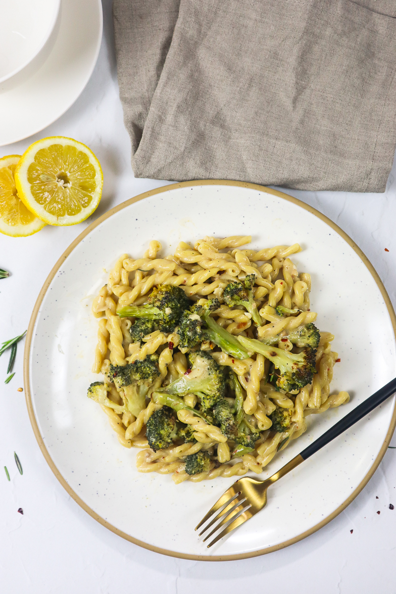 Rosemary Cream Pasta (Vegan) - The Earth Kitchen